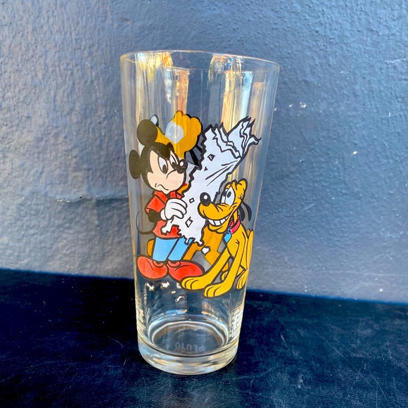 Pepsi Other - 1970s Pepsi Series Glass Disney Mickey Pluto